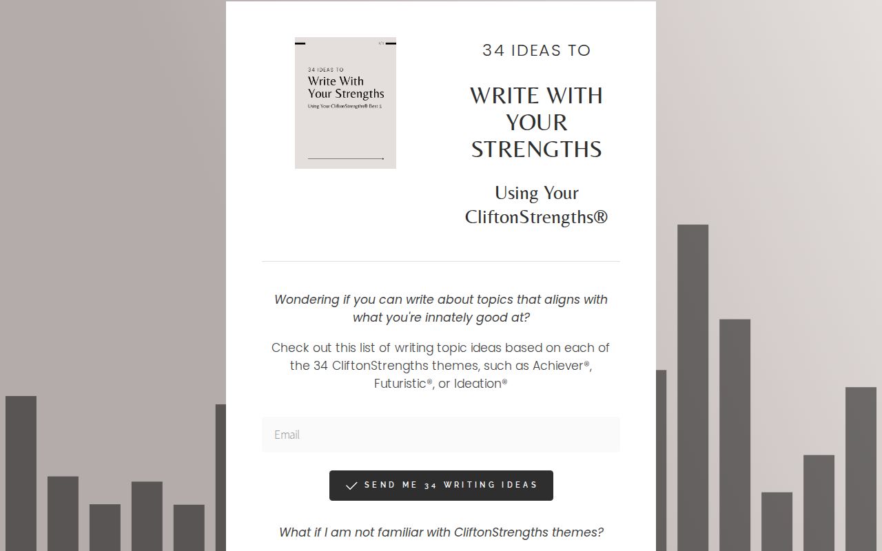 34 Ideas To Write With Your Strengths